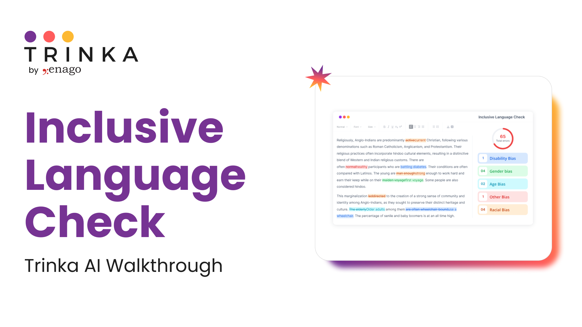 Inclusive Language Check | Make Your Communication Bias Free