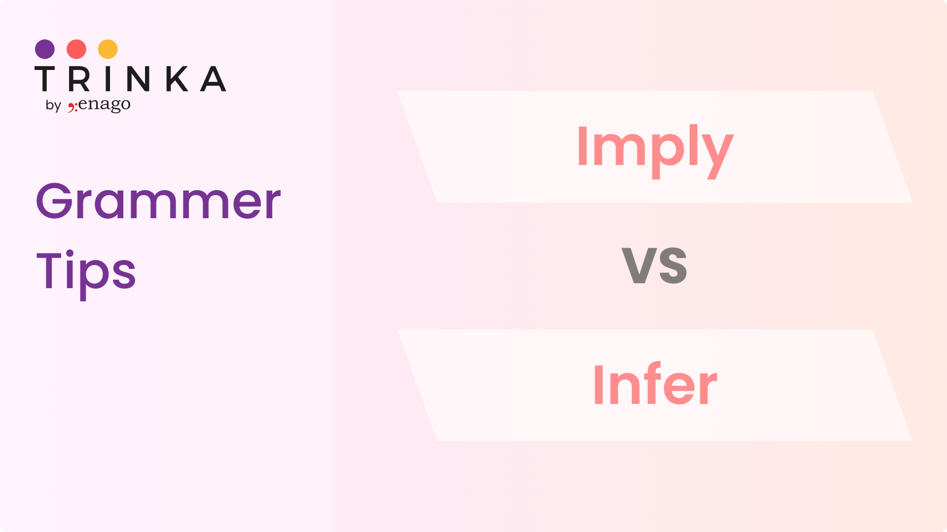 Imply vs Infer - When to use which?